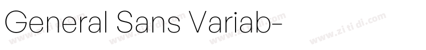 General Sans Variab字体转换